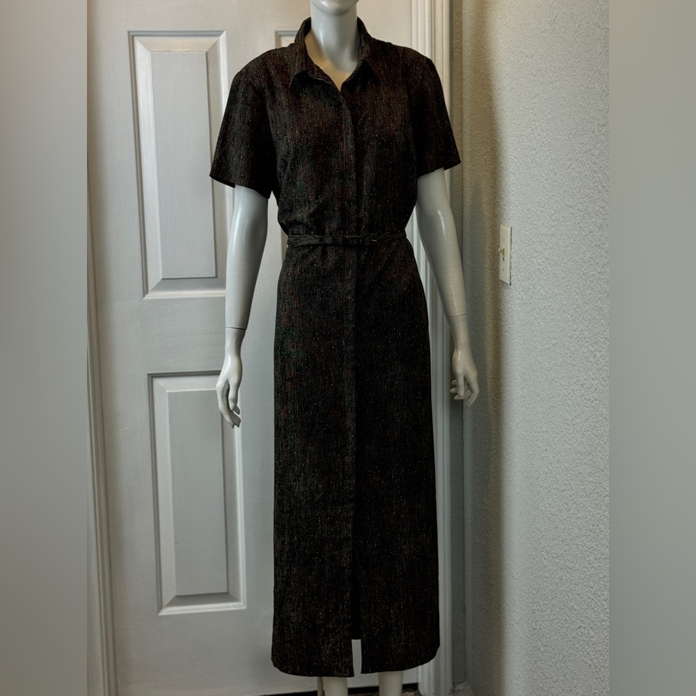 NORTON MCNAUGHTON VINTAGE BLACK/Gray  DRESS - SIZE 14 F29